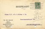 W. de Haan, Uitgever, Utrecht - 07.1929 - briefkaart, Postzegels en Munten, Brieven en Enveloppen | Nederland, Ophalen of Verzenden