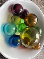 Glazen Drijfballen - 12 Stuks, Gebruikt, Overige kleuren, Ophalen of Verzenden, Glas