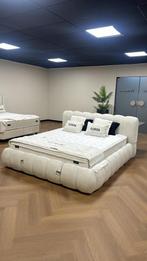 Trendy boxspring teddy white 160x200/180x200 Directleverbaar, Ophalen, Wit, 180 cm, 200 cm