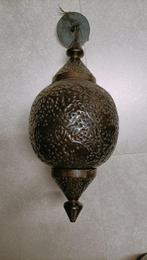 Grote oosterse Marokkaans filigrain hanglamp zwart metaal, Ophalen, Gebruikt, Oosters marokkaans filigraine, Metaal