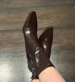 Elegante bruine enkellaarsjes met hak, Bruin, Zara, Lage of Enkellaarzen, Nieuw