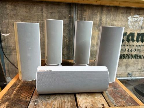 4x Harman Kardon SAT-TS30 speakers en 1x CEN-TS20/30, Audio, Tv en Foto, Home Cinema-sets, Zo goed als nieuw, Overige spelers