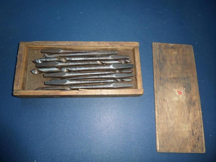 Houtborenset - Antiek - Slangenboren - Lepelboren - enz, Antiek en Kunst, Antiek | Gereedschap en Instrumenten, Ophalen