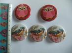 5 metalen buttons 3,5cm, Verzenden, Nieuw, Overige onderwerpen