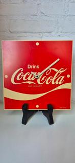 Vintage Coca-Cola wandklok / Langcat Bussum, Ophalen of Verzenden, Gebruikt, Gebruiksvoorwerp