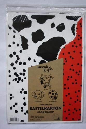 5 vel Heyda Bastelkarton boerderij assortie, Ophalen of Verzenden, Nieuw, Dieren, Knipvel