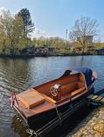Sloep (polyester bak en houten opbouw) & trailer, Watersport en Boten, Sloepen, Ophalen, Gebruikt, Tot 10 pk, Binnenboordmotor