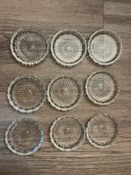 Vintage glazen onderzetters, Ophalen of Verzenden, Zo goed als nieuw, Glas of Kopje