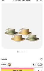 Pols Potten set van 4 kopjes en schotels, Huis en Inrichting, Ophalen of Verzenden, Nieuw, Overige stijlen, Kop(pen) en/of Schotel(s)