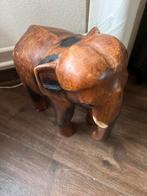 Houten Olifant - Handgesneden Decoratie, Antiek en Kunst, Kunst | Beelden en Houtsnijwerken, Ophalen of Verzenden