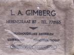 Originele oude Geprepareerde haarden doek Gimberg Herenstraa, Ophalen of Verzenden