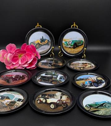 10 metalen onderzetters van klassieke auto’s - D8 beschikbaar voor biedingen