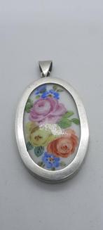 Freiberger Porselein Zilver Hanger, Ophalen of Verzenden