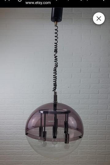 Vintage Space Age hanglamp toegeschreven aan raak a'dam beschikbaar voor biedingen