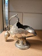 Verzilverd Highland Suikerpotje - Antiek, Antiek en Kunst, Antiek | Goud en Zilver, Ophalen of Verzenden, Zilver