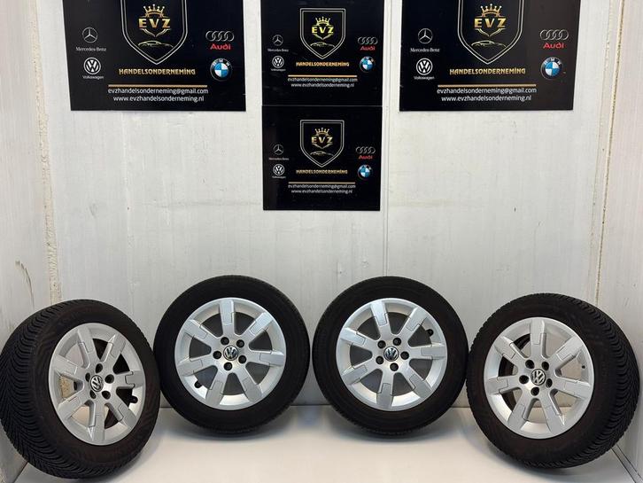 VW Polo V 6R bj.2010 velgen met banden 185/60R15 5x100, Auto-onderdelen, Banden en Velgen, Banden en Velgen, All Season, 15 inch