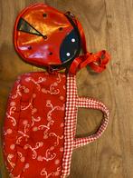 Kindertasjes: Lieveheersbeestje & Rood met Patroon, Ophalen of Verzenden, Gebruikt