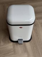 wesco single boy pedaalemmer 13L wit, Huis en Inrichting, Woonaccessoires | Prullenbakken, Ophalen, Gebruikt, Met pedaal, Metaal