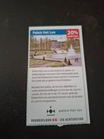Paleis het loo 20% korting, Drie personen of meer, Kortingsbon, Overige typen