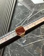 14k Gouden Zegelring met Edelsteen, Sieraden, Tassen en Uiterlijk, Ringen, 20 of groter, Heer, Ophalen of Verzenden, Zo goed als nieuw