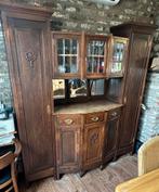 Antiek prachtige buffetkast, Huis en Inrichting, Kasten | Buffetkasten, Ophalen, Gebruikt, 200 cm of meer, Glas