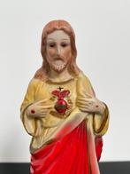 Beeld Heilig Hart Jezus - hoogte 23 cm, Ophalen of Verzenden, Zo goed als nieuw, Beeld(je), Christendom | Katholiek