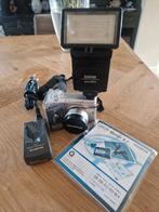 Olympus Camera met Sunpak Flitser - Verzamelaarsobject, Ophalen of Verzenden, 1980 tot heden, Fototoestel