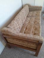 Vintage Gelderland bank . Masief houten frame, Ophalen, Gebruikt, 150 tot 200 cm, 75 tot 100 cm