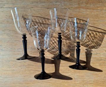 Luminarc France Onyx vintage glaasjes beschikbaar voor biedingen