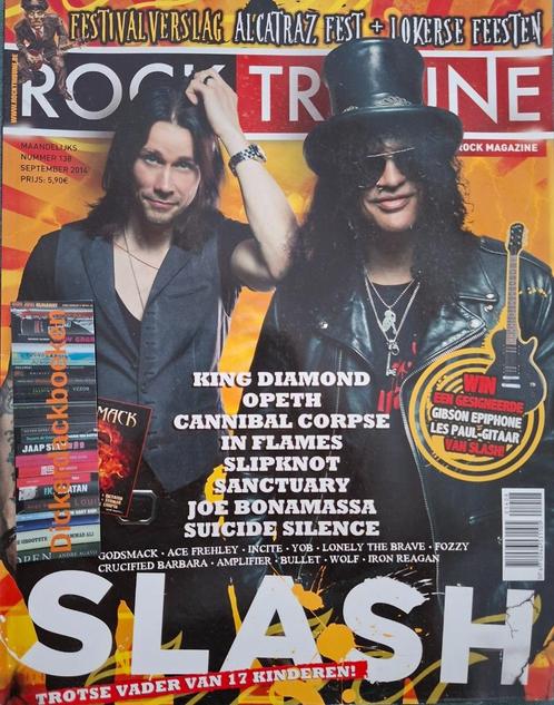 Rock Tribune nr 138, 2014; Slash, Slipknot, Joe Bonamassa +, Verzamelen, Muziek, Artiesten en Beroemdheden, Gebruikt, Boek, Tijdschrift of Artikel