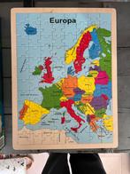 Complete Europa Puzzel - Educatief en Leuk!, Zo goed als nieuw, Van hout, 4 tot 6 jaar, Meer dan 50 stukjes