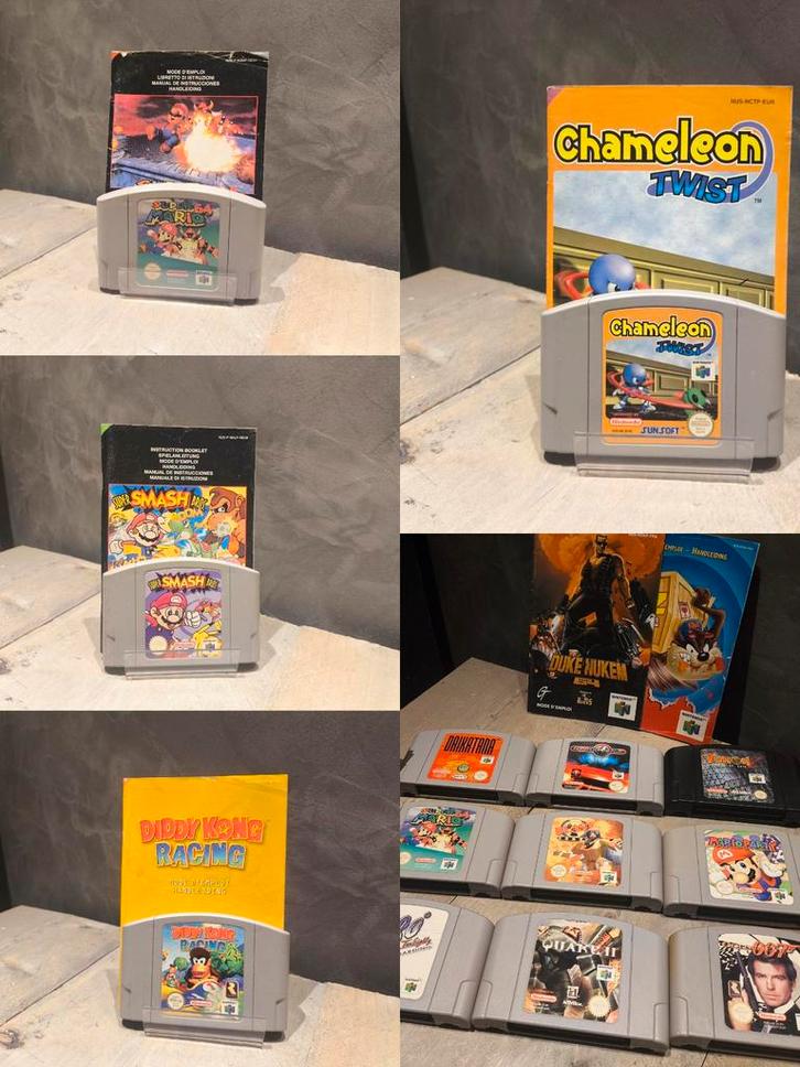 13x Nintendo 64 Spellen Collectie + Handleidingen, Spelcomputers en Games, Spelcomputers | Nintendo 64, Gebruikt, Ophalen of Verzenden