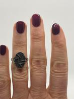 B724 Prachtige zilveren Nordic Viking ring maat 15,75, Ophalen of Verzenden, Kleiner dan 17, X, Dame