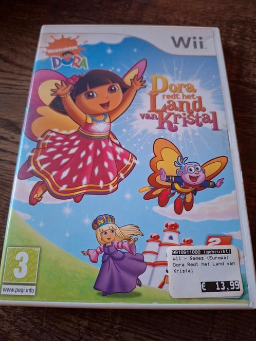 Dora Redt Het Land van Kristal - Wii, Spelcomputers en Games, Games | Nintendo Wii, Gebruikt, Avontuur en Actie, 1 speler, Vanaf 3 jaar