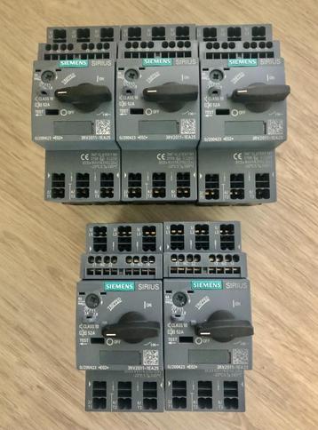 SIEMENS - 5x Motorbeveilingingsschakelaar - 3RV2011-1EA25 beschikbaar voor biedingen