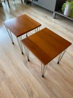 Bijzettafels 2 stuks. 40x40cm, Ophalen, Minder dan 45 cm, Minder dan 55 cm, Vierkant
