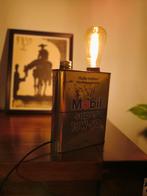 Unieke vintage Mobil olieblik lamp – industriële eyecatcher., Ophalen of Verzenden, Zo goed als nieuw, Minder dan 50 cm