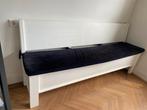 Houten klepbank keukenbank eetkamerbank met opbergruimte wit, Ophalen, Gebruikt, Minder dan 75 cm, Rechte bank