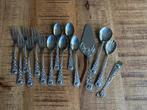 Koffie/taart bestek set RVS roosmotief, Ophalen of Verzenden, Rvs of Chroom