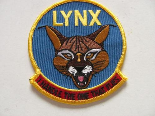 KLU embleem Lynx, Verzamelen, Militaria | Algemeen, Luchtmacht, Embleem of Badge, Nederland, Verzenden