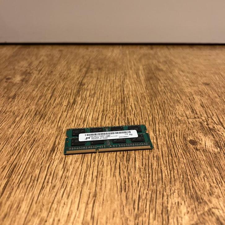 Micron 4GB DDR3L 1600MHz Laptop werkgeheugen ( 1x 4GB ), Computers en Software, RAM geheugen, Gebruikt, Laptop, 4 GB, DDR3, Ophalen of Verzenden