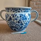 Grote Delftsblauwe Bloempot met Handvatten, Ophalen