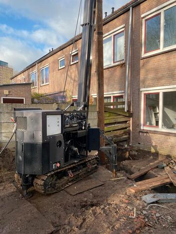 Funderingswerkzaamheden, Buispalen, Heiwerk beperkte ruimte beschikbaar voor biedingen