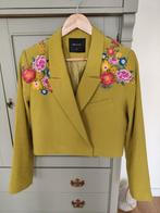 Colbert gepimpt met bloemen, Ophalen of Verzenden, Zo goed als nieuw, Maat 38/40 (M)