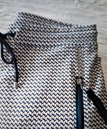 nieuw BROEK MAC FUTURE 38 40 M zwart oker creme travel stof  beschikbaar voor biedingen