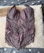 Hunkemöller NOIR Genevieve body maat 75D, Hunkemöller, Ophalen of Verzenden, Paars, Body of Korset