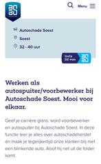 Autospuiter/voorbewerker /plaatwerker gezocht soest, 33 - 40 uur