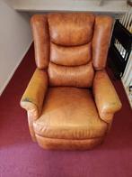 Leren Ligfauteuil met Relaxfunctie, Huis en Inrichting, Ophalen, Comfort, Gebruikt, 75 tot 100 cm