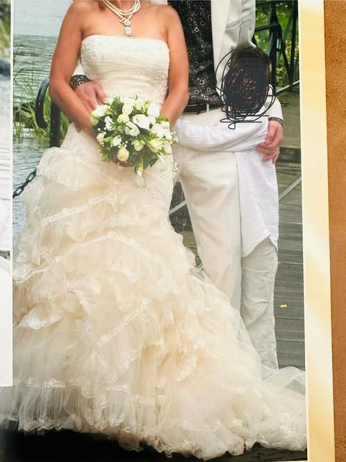 Bruidsjurk Pronovias mt 36, Kleding | Dames, Trouwkleding en Trouwaccessoires, Gedragen, Trouwjurk, Beige, Ophalen of Verzenden