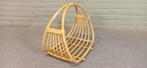 Vintage bamboe en rottan krantenbak, Huis en Inrichting, Woonaccessoires | Krantenbakken en Lectuurbakken, Ophalen, Tweedehands